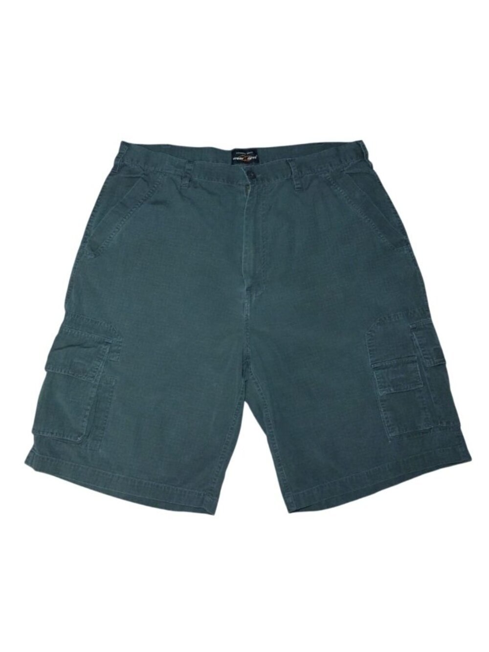 WearFirst Green Cargo Shorts Mens 38 Cotton Utility Hiking Work Casual Pockets.